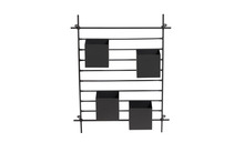 Odlingsvägg Stål Svart 64 x 6 x 80 cm Garden